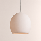 Ewen Natural Alabaster Single Pendant Light 5.5"D