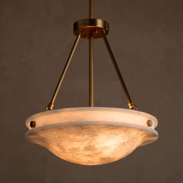 Edith Alabaster Stone Pendant Light