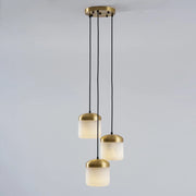 Elin Capped Alabaster Drum Pendant Light