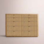 Camora Tall Drawer Dresser — NATURAL OAK / 10-DRESSER