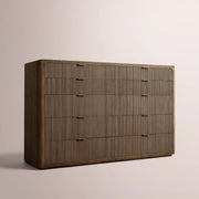 Camora Tall Drawer Dresser — BROWN OAK / 10-DRESSER