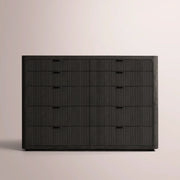 Camora Tall Drawer Dresser — BLACK OAK / 10-DRESSER