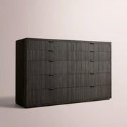 Camora Tall Drawer Dresser — BLACK OAK / 10-DRESSER