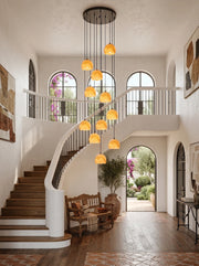 Ellery Alabaster Dome Cluster Chandelier