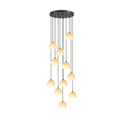 Ellery Alabaster Dome Cluster Chandelier