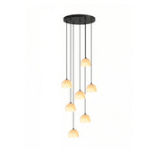 Ellery Alabaster Dome Cluster Chandelier