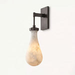 Elowen Alabaster Teardrop Wall Sconce