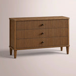 Luvoriel Reeded Closed Nightstand — BROWN OAK / 38