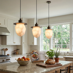 Faceted Alabaster Pendant Light — image 4