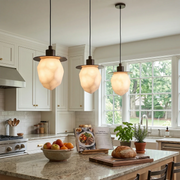 Faceted Alabaster Pendant Light — image 4