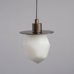 Faceted Alabaster Pendant Light — image 12