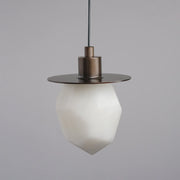 Faceted Alabaster Pendant Light — image 12