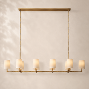 Wyxton Hammered  Linear Chandelier 72