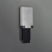 Fluted Alabaster Column Wall Sconce