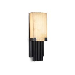 Fluted Alabaster Column Wall Sconce