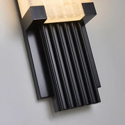 Fluted Alabaster Column Wall Sconce