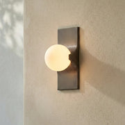 Geo Bar Alabaster Globe Wall Sconce