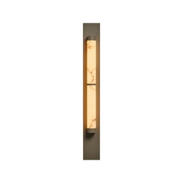 Geo Columnar Linear Alabaster Wall Sconce