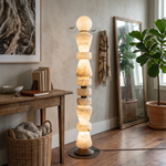 Geometric Alabaster Sculptural Floor Lamp — image 5