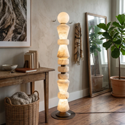 Geometric Alabaster Sculptural Floor Lamp — image 5