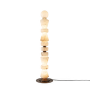 Geometric Alabaster Sculptural Floor Lamp — image 1