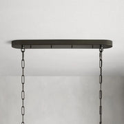 Ghiaccio Glass Oval Chandelier 54''65''