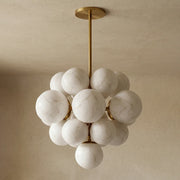Grape Cluster Alabaster Spherical Chandelier — image 12