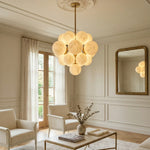 Grape Cluster Alabaster Spherical Chandelier — image 5