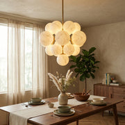 Grape Cluster Alabaster Spherical Chandelier — image 3