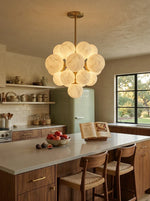 Grape Cluster Alabaster Spherical Chandelier — image 10