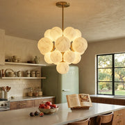 Grape Cluster Alabaster Spherical Chandelier — image 2