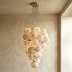 31 Balls ∅ 39.4″ x H 118.1″ (Alabaster Balls: 25cm)