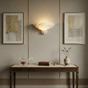 Half-Moon Rare Alabaster Art Wall Lamp