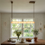 Halia Alabaster Linear Tube Chandelier