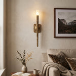 Hammered Torch Alabaster Wall Light