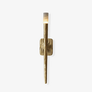 Hammered Torch Alabaster Wall Light