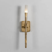 Hammered Torch Alabaster Wall Light