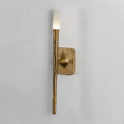 Hammered Torch Alabaster Wall Light