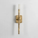 Hammered Torch Alabaster Wall Light