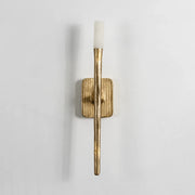 Hammered Torch Alabaster Wall Light