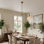 Harlowe Alabaster Two-Light Pendant Light