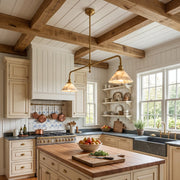 Harlowe Alabaster Two-Light Pendant Light