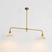 Harlowe Alabaster Two-Light Pendant Light