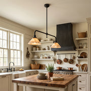 Harlowe Alabaster Two-Light Pendant Light