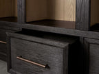 Haven Triple Entryway Cabinet in Oak 70"W