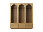 Haven Triple Entryway Cabinet in Oak 70