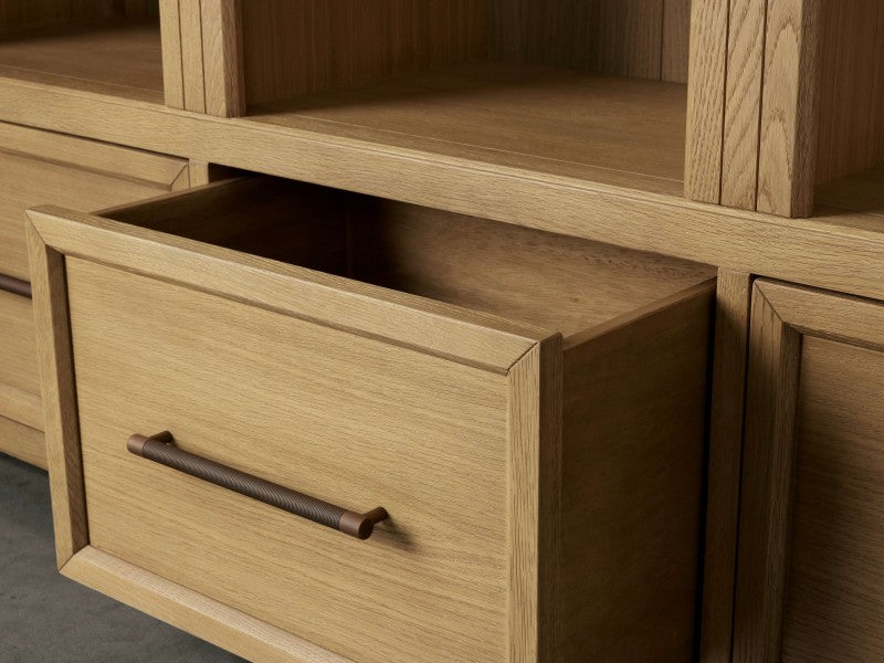 Haven Triple Entryway Cabinet in Oak 70"W