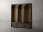 Haven Triple Entryway Cabinet in Oak 70"W
