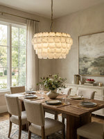 Hexagonal Layered Alabaster Chandelier — image 10