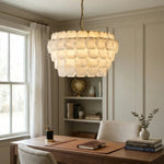 Hexagonal Layered Alabaster Chandelier — image 6
